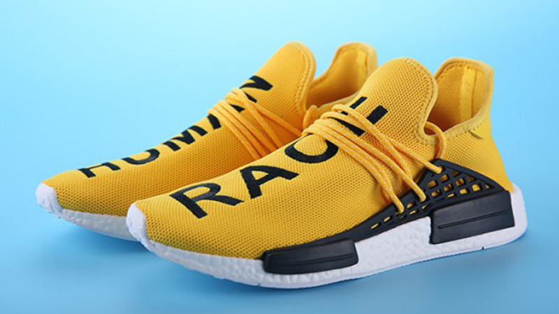 adidas nmd human race jaune