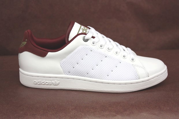 adidas stan smith croco Bordeaux homme