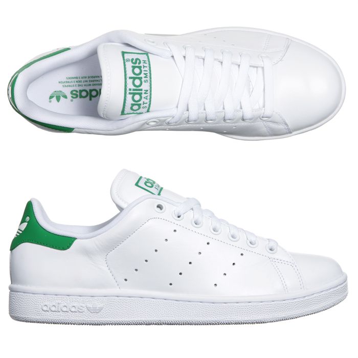 adidas blanche et verte homme