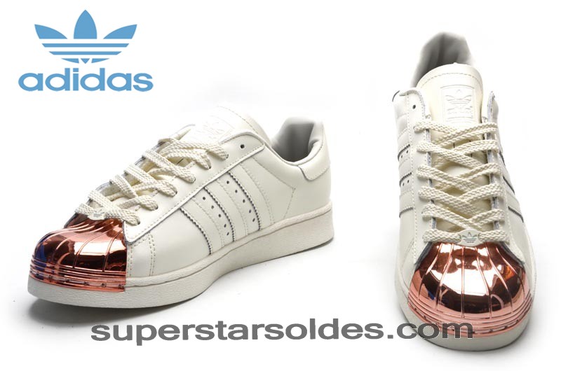adidas superstar femme blanche et rose