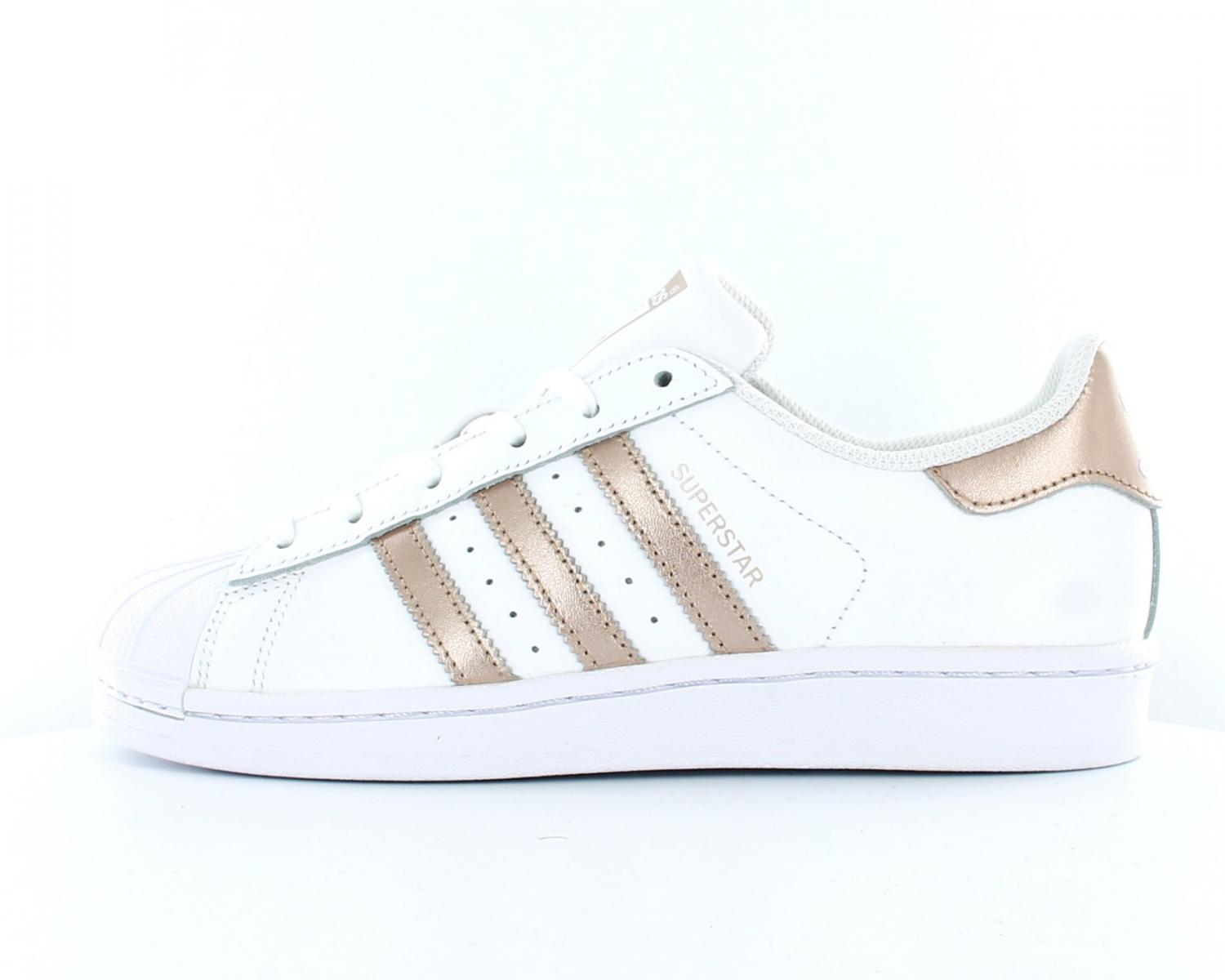 adidas superstar femme blanc noir