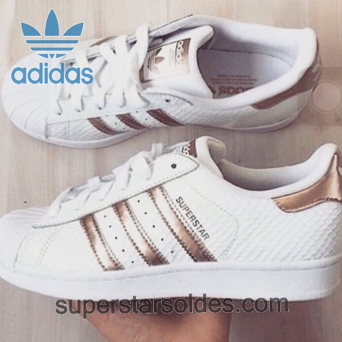 superstar femme blanche et rose gold