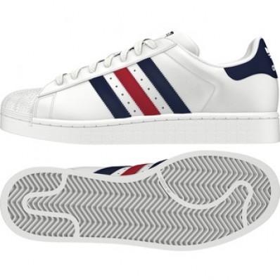 adidas superstar bleu blanc