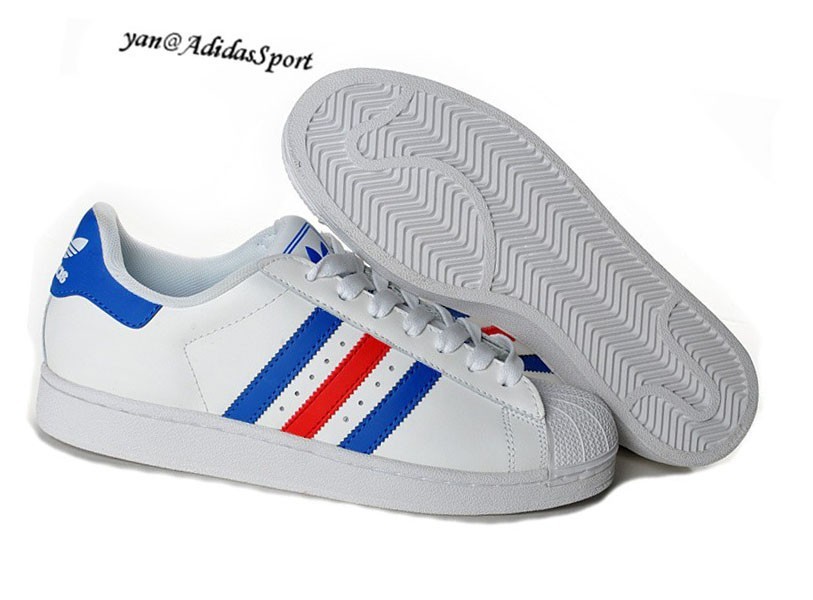 adidas superstar blanc et rouge