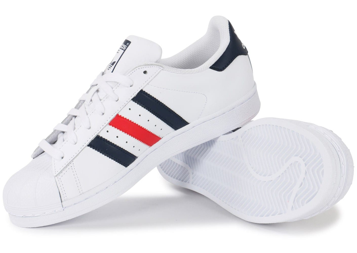 chaussure adidas bleu blanc rouge