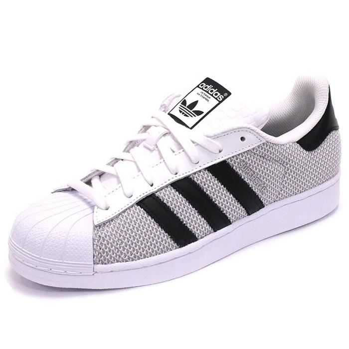 super star adidas gris