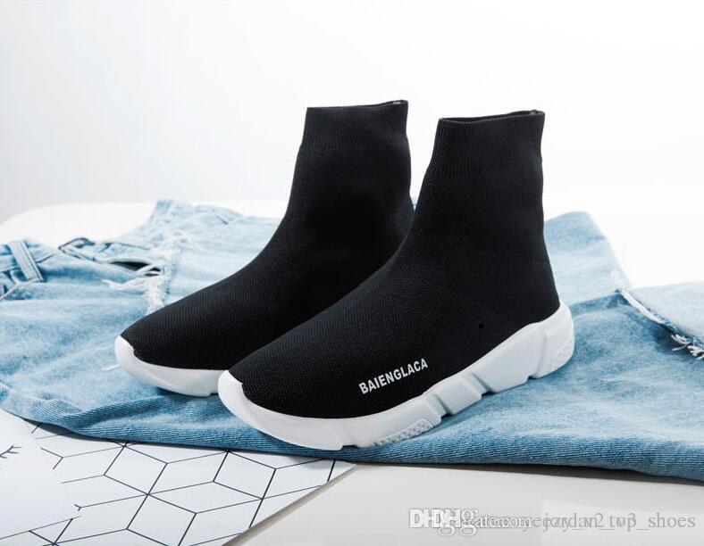 Balenciaga Metallic Speed Sneakers Farfetch