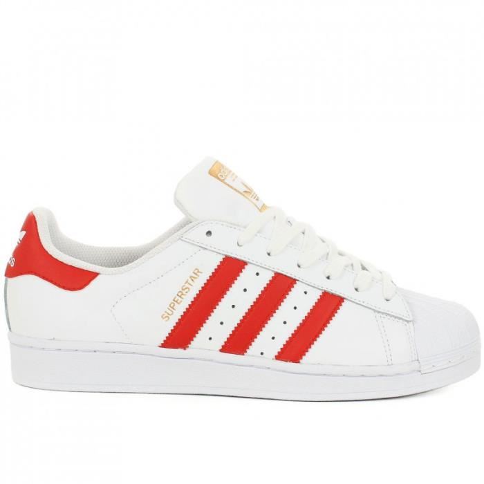 basket adidas rouge