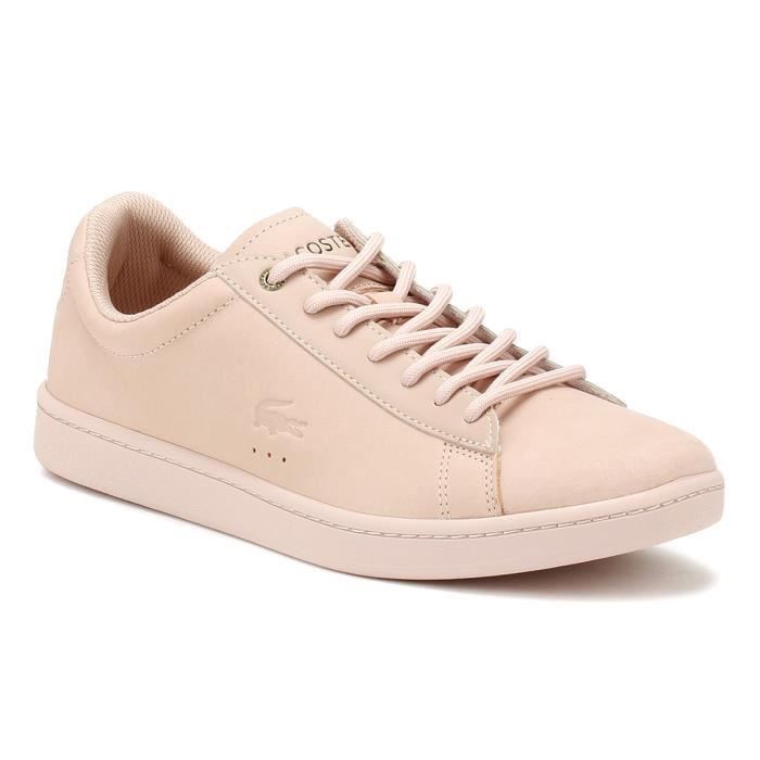 chaussure lacoste blanche et rose