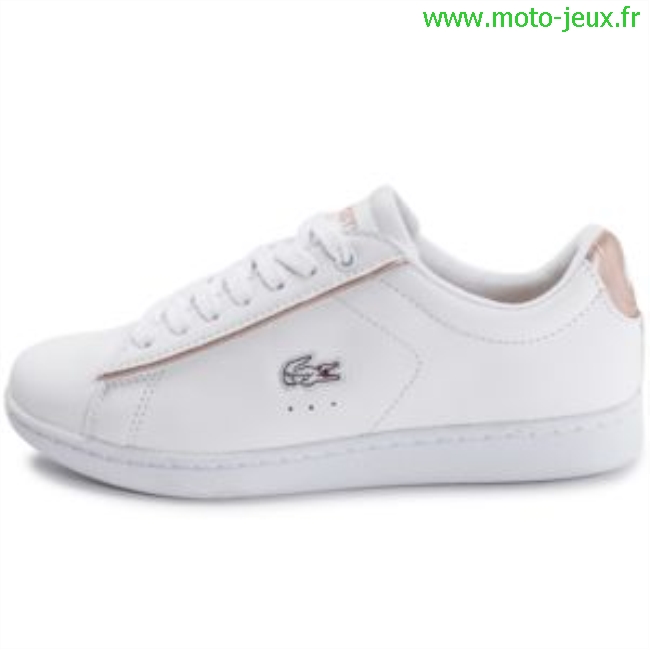 basket lacoste fille rose